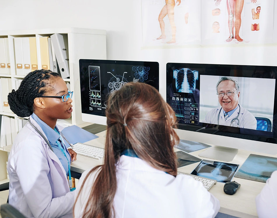 HealthTech project showcase and member testimonials